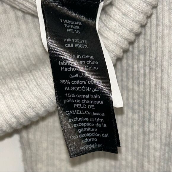 John Varvatos 1/4 Button Down Ribbed Long Sleeve Knit Henley Sweater - Picture 4 of 7